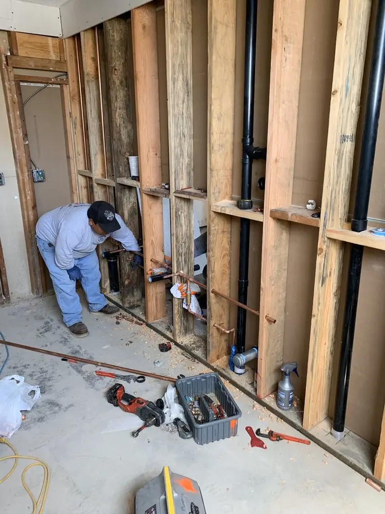 Commercial rough-in plumbing for Water Heater Replacement in Long Grove Country Club Estates